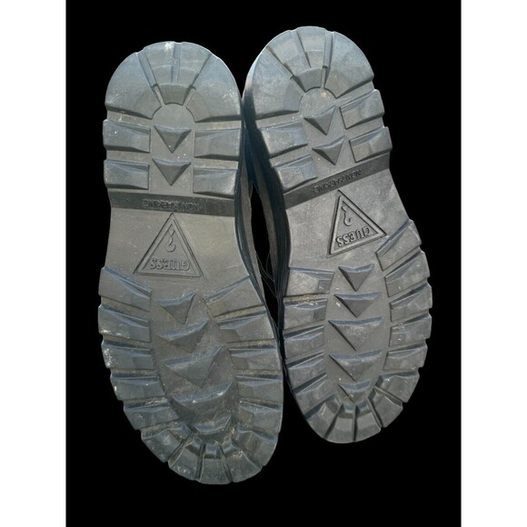 Vintage VTG 90’s Black Faded Denim Guess Boots Shoes Women’s Size 8 - Picture 6 of 9